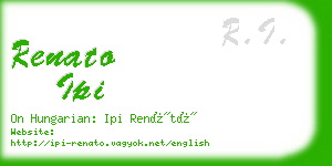 renato ipi business card